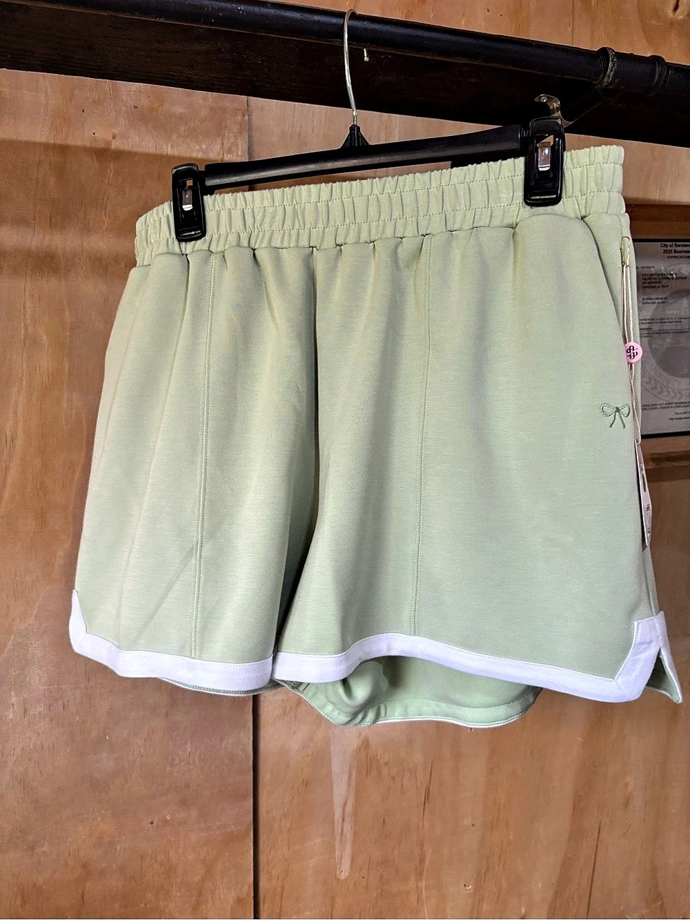 Women's Green Athletic Shorts NWT